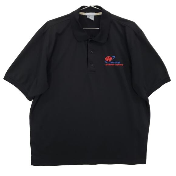 AAA Other - AAA Polo Mens Extra Large Black Carolinas Information Technology Golf Pullover